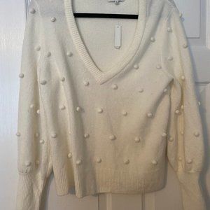 Madewell Polkadot Cream Sweater